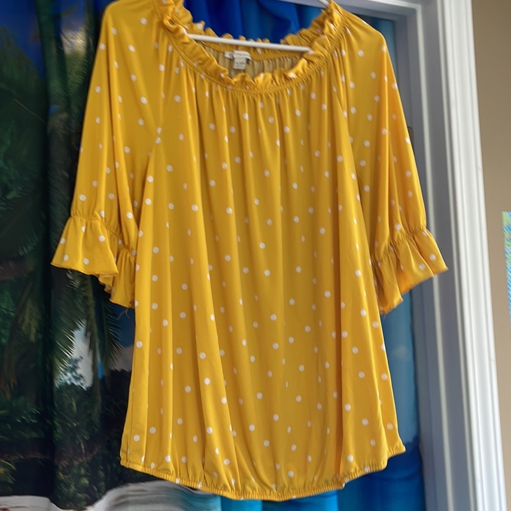 Vibrant Cato yellow top 14/16w - Picture 2 of 8